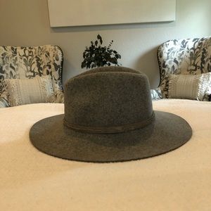 Rag & Bone grey felt wide brim hat